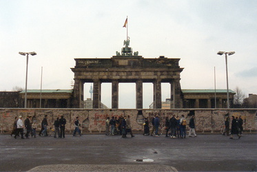 Berlin - Berliner Mauer am Brandenburger Tor