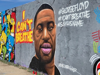 Berlin - Mauerpark - George Floyd -  I Can´t Breathe
